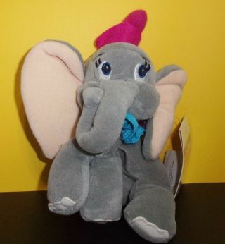 Disney Store Dumbo Elephant 8 " Mini Bean Bag Plush With Tag