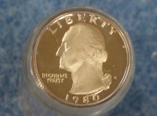 1980 - S Washington Quarter Dcam Clad Proof Roll Of 40 Coins