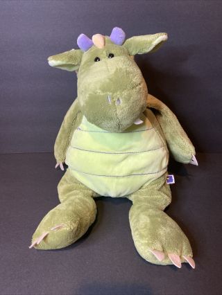 Manhattan Toy Company Green Dragon Plush Stuffed Animal Toy 16 "