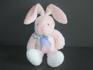 Dan Dee Pink Easter Bunny Rabbit Plush Bean Bag Toy 13 "