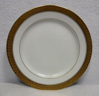 Haviland Charles Field Schleiger 405 Gold Encrusted Bread Plate - 6 - 1/4 "