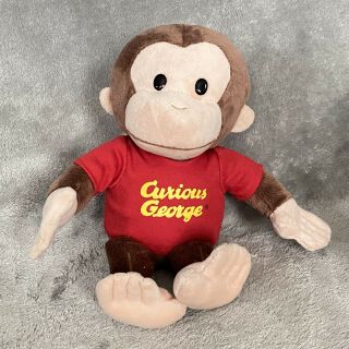 Gund 12” Universal Studios Curious George Monkey Brown Plush Stuffed Animal