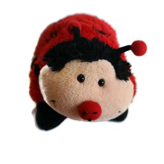 Pillow Pets Pee Wee Ladybug 11” Red Black Lady Bug Soft Stuffed Plush