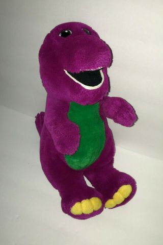 Vintage 1992 Barney The Purple Dinosaur Plush Toy Stuffed Animal 14 "