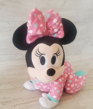 Disney Baby Minnie Mouse Musical Crawling Pal Plush Just Play 2