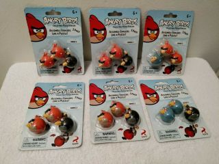 Angry Birds Collectible Puzzle Erasers Series 2 Set Of 6