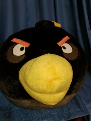 Jumbo Angry Bird Black Bomb Plush Stuffed Animal Extra Large 2010