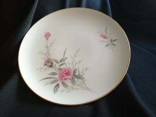 Vintage Fine China Of Japan Golden Rose Pattern Pink Roses 10 1/4 " Dinner Plate