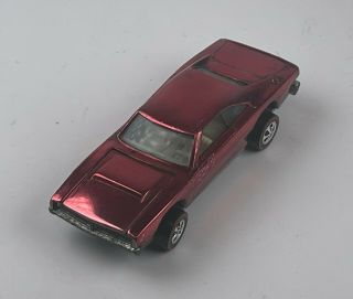 Restored Hot Wheels Redline - 1969 - Custom Dodge Charger - Red