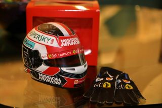 1/2 Scale Bell Helmet 2020 Charles Leclerc - Ferrari Debut - Formula 1 W/ Gloves
