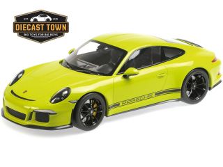 1/12 Scale Minichamps 2016 Porsche 911 R Light Green Diecast Model 125066326