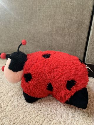 FULL SIZE PILLOW PETS Lady Bug Red Black Stuffed Toy Plush 2