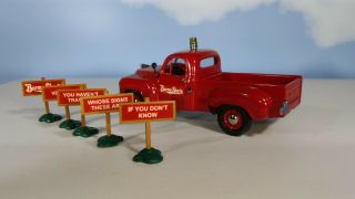 Brooklin Ctcs 2014 Special 1953 Studebaker 2 - R - 5 Pick Up " Burma Shave " W/ Signs