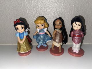 Disney Moana Pocahontas ￼cinderella Pvc Figurine Young Toddler Cake Topper Toy