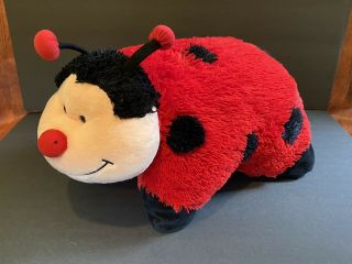 Pillow Pets Ms.  Ladybug 18 " Plush Toy Medium - Authentic - Gently