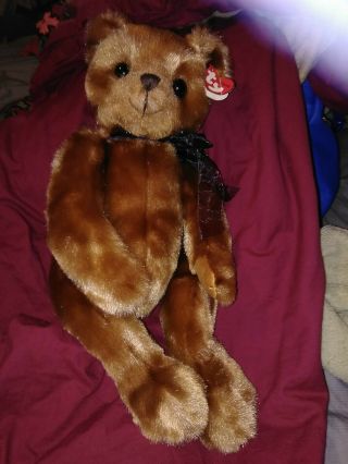 Ty Classic Yesterbear Teddy Bear Plush 18 " Golden Brown Tan Stuffed Animal Mwmt