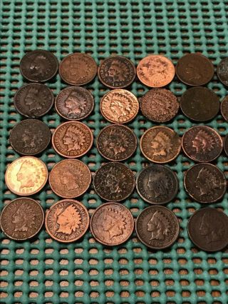 Complete Roll of 50 1897 Indian Head Pennies 2