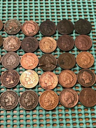 Complete Roll of 50 1897 Indian Head Pennies 3