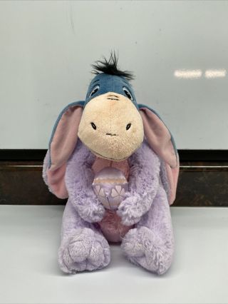 11 " Eeyore Purple Easter Dress Bunny Suit Disney Store Plush Stuffed Animal