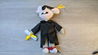 Chuck E Cheese 2016 Limited Edition Graduation 11” Plush Toy Mouse Stuffed