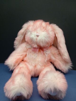 Dan Dee Pink Stuffed Bunny Rabbit Easter Cute Bow