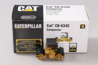Classic Construction Models Brass 1:87 Scale Caterpillar Cb - 634c Compactor Ln