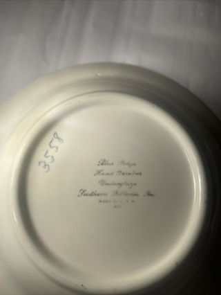 Vintage BLUE RIDGE Southern Potteries WILD STRAWBERRY Round Vegetable Bowl 9 - 1/4 3