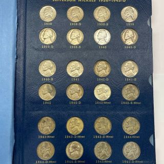 1938 - 1964 Pds Complete Jefferson Nickel Set - 1938 - 39 D & S 1950 - D & All Silvers