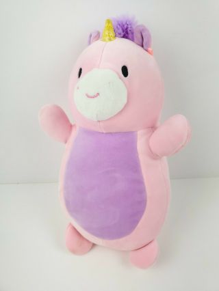 Squishmallow Kellytoy Hug Mees 12” Tanya The Pink Unicorn Soft Plush Toy