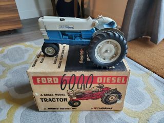 1/12 Vintage Ford 6000 Diesel Tractor By Hubley W/box