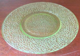 Le Smith By Cracky Canary Yellow Vaseline 8” Salad Plate (s)