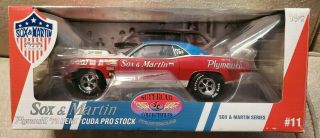 Highway 61 1/18 Sox & Martin 1970 Plymouth Cuda Pro Stock