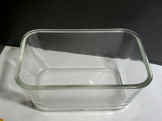 Glasbake LOAF Pan Dish GLASS J - 805 - 5 - 1 1/2 QT Vintage 7 3/4 X 5 