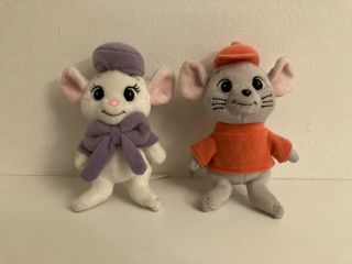 Disney Store Japan The Rescuers Bernard And Bianca Mini Plush Toys
