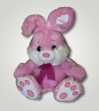 Dan Dee Collectors Choice Large Easter Bunny/rabbit Plush Toy Pink 17”