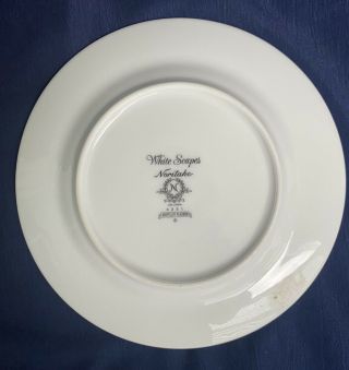 Noritake White Scapes Whitecliff Platinum Rim Dinner Bread And Butter Plate 4251 3