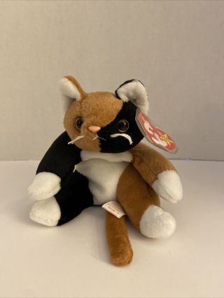 Ty Beanie Babies 1996 Chip The Calico Cat 9”