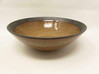 Omega Cocoa By Sango Coupe Cereal Bowl Speckled Brown,  Blk Textured Band B292