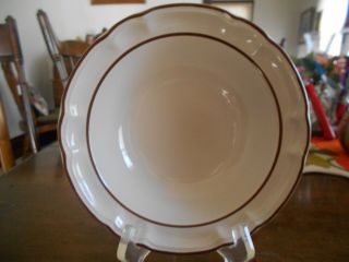 Mayblossom Cereal Bowl (s) 7 " Cumberland Hearthside Stoneware White Brown Ivory