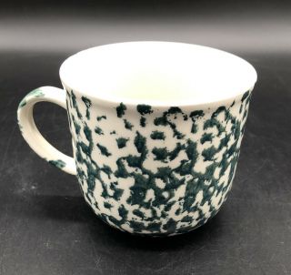 Tienshan Folk Craft Moose Country Coffee Cup/mug Green Sponge