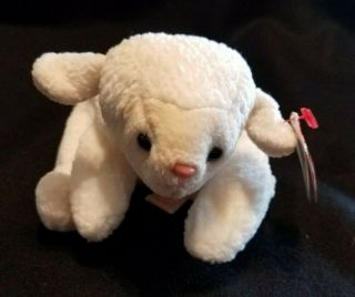 Ty " Fleece " White Lamb 1996 Plush Beanie Baby Mwmt Collectible Toy