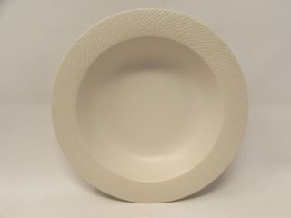 Prairie By Crate & Barrel Soup Bowl Kathleen Wills All Off White Textured Rim