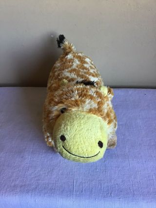 Pillow Pets Pee - Wees Giraffe Plush Stuffed Cuddle Throw Pillow 12 " Long 1 " Tall