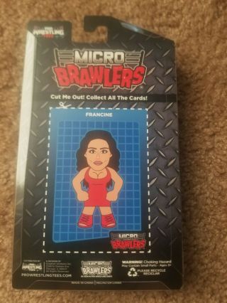 Francine Micro Brawler RARE 1/300 Pro Wrestling Tees | factory defect - left eye 2