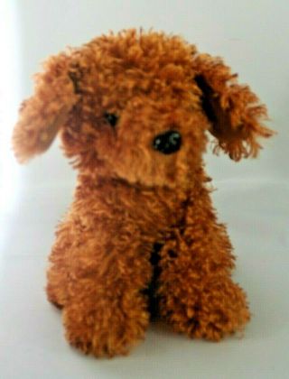 Dan Dee Soft Shaggy Plush Brown Puppy Dog 9 " Stuffed Animal