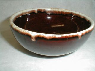 Pfaltzgraff Usa Pottery Brown Drip Gourmet Stoneware 5 - 1/2 Coupe Cereal Bowl