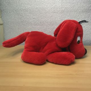 Vintage Clifford The Big Red Dog Plush Hand Puppet Stuffed Animal Toy Dakin 19 "