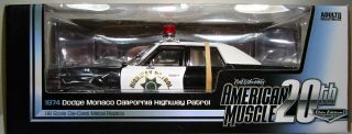 Ertl 1:18 1974 Dodge Monaco Chp California Highway Patrol Police American Muscle