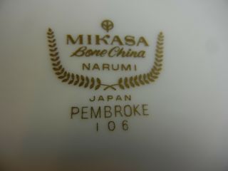 Mikasa Pembroke Pattern Number 105 Heavy Gold Band Bone China Salad Plate (s) 3