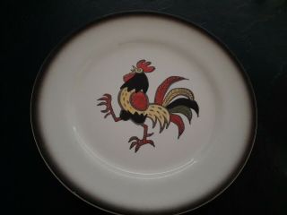 Metlox - Poppy Trail - Red Rooster - Dinner Plate